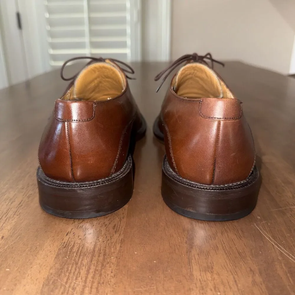 Mezlan Torello Apron Toe Derby Brown Leather Lace Up Dress Shoes Spain Mens 11W